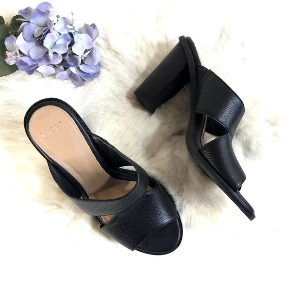 UGG NEW Tall Chunky Sandal Leather Shoe 7.5 
